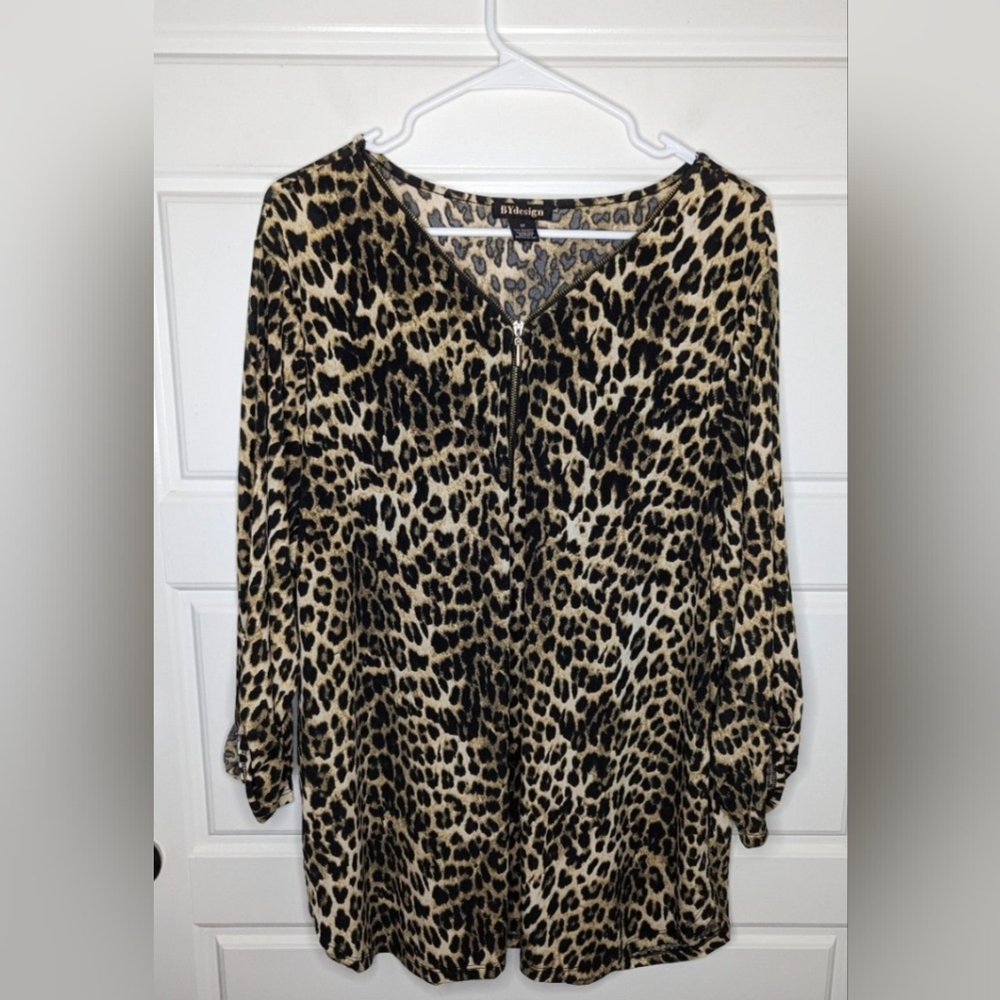 BY Design Leopard Print Top 3x